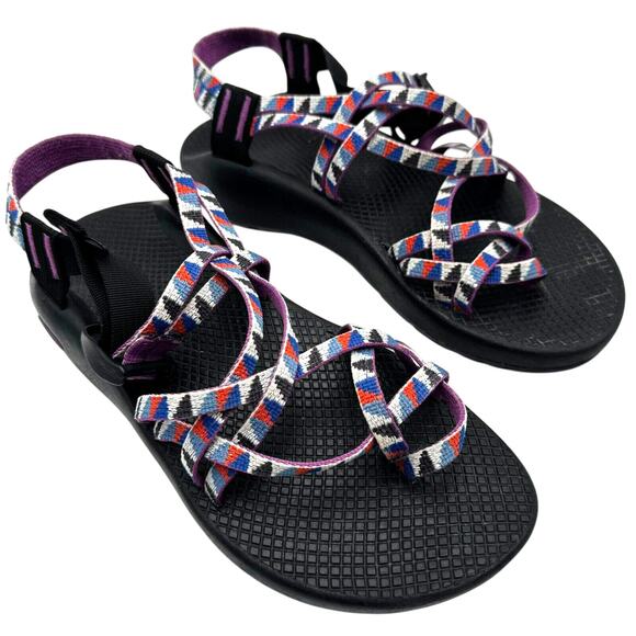 CHACO Womens 9 ZX/2 Classic Purple Sandals Gorpcore Crunchy Granola Outdoor Hike - Picture 1 of 8